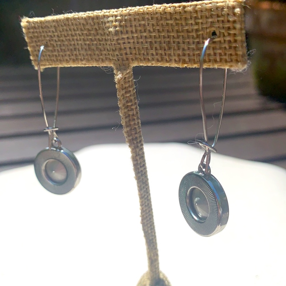 Crystal Drop Statement Silver 925 Dangle Earrings - image 8